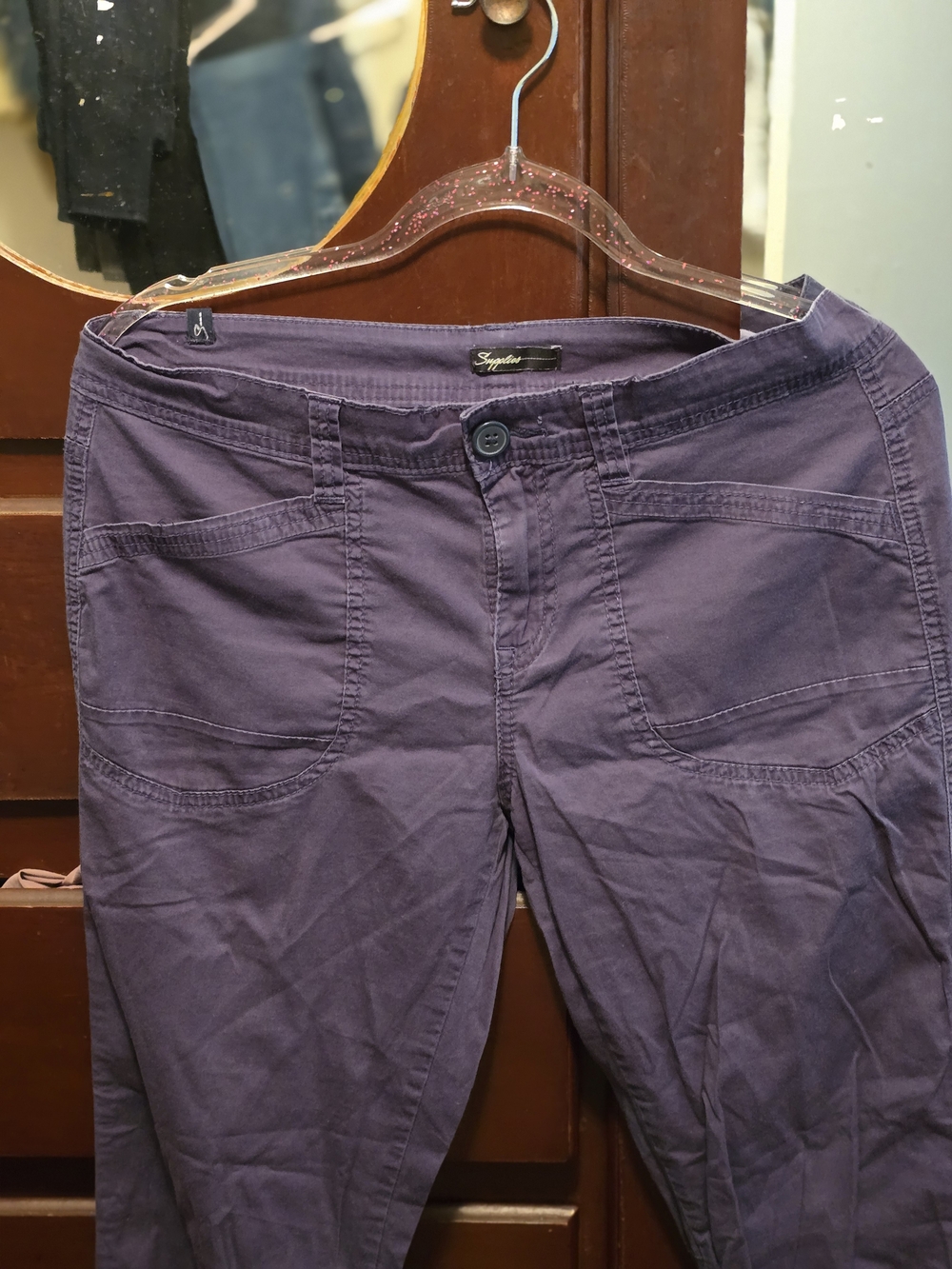 Signature Women's Purple Casual Jeans